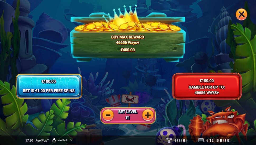 Reefpop slot buy bonus