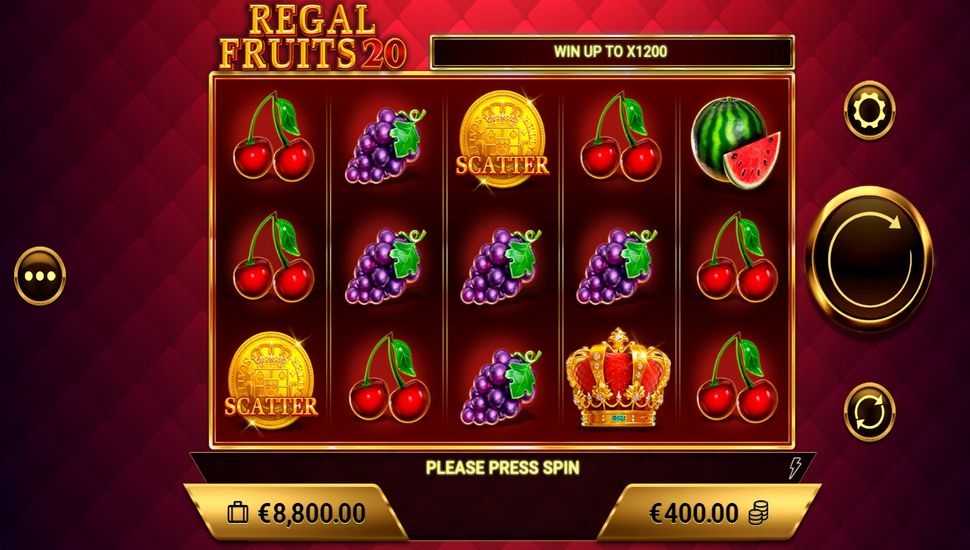 Regal Fruits 20 Slot Mobile