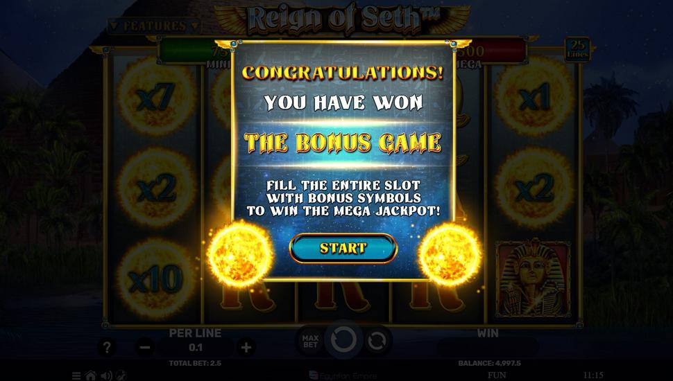 Reign of Seth Slot - Bonus Game