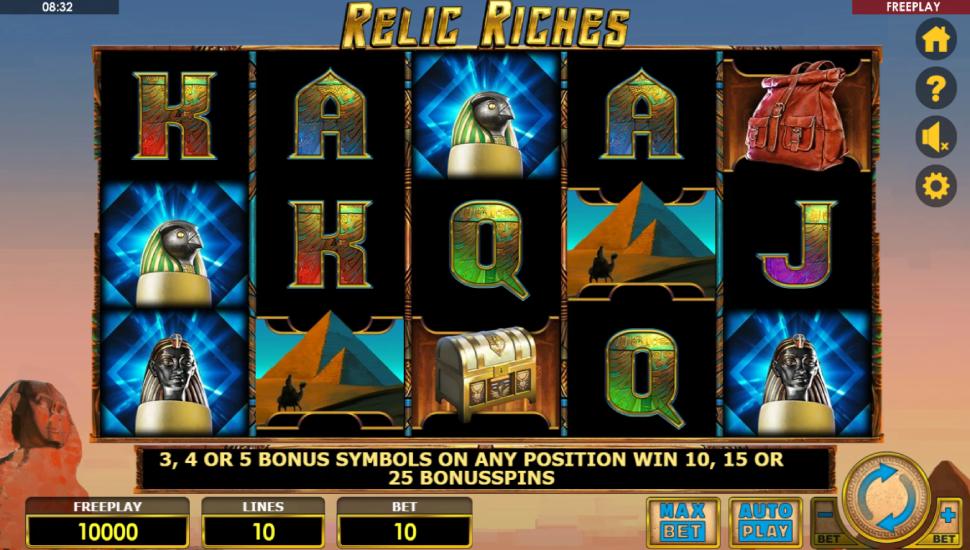Relic Riches slot - feature