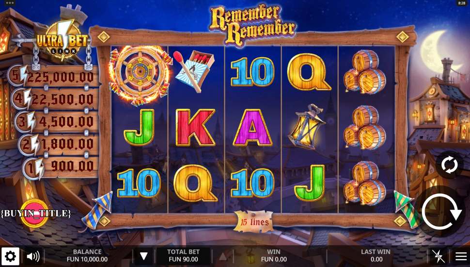 Remember Remember Slot - Review, Free & Demo Play
