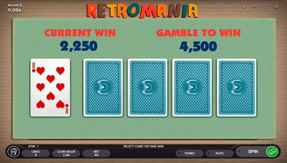 Retromania slot - Gamble