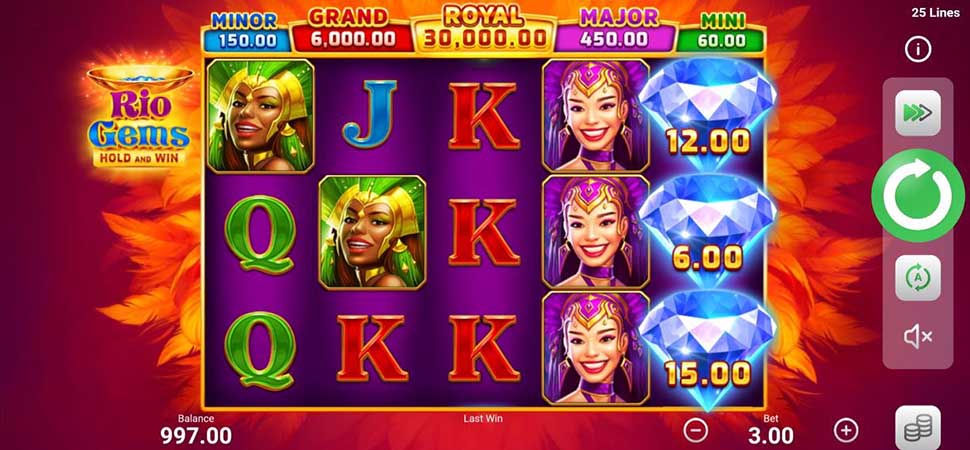 Rio Gems slot mobile