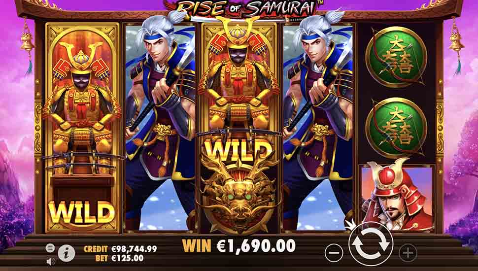 Rise of Samurai slot Wild Multiplier Feature