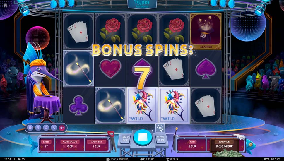 Robby the illusionist slot Bonus Game