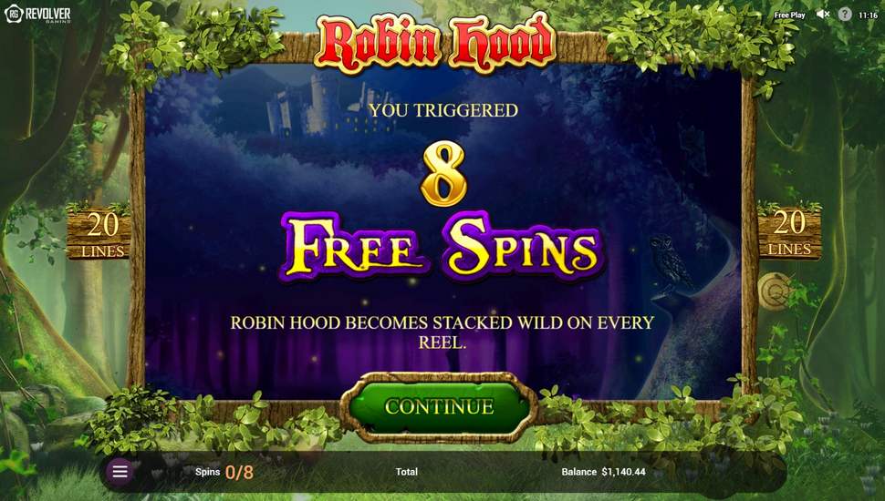 Robin Hood and his Merry Wins Slot - Free Spins