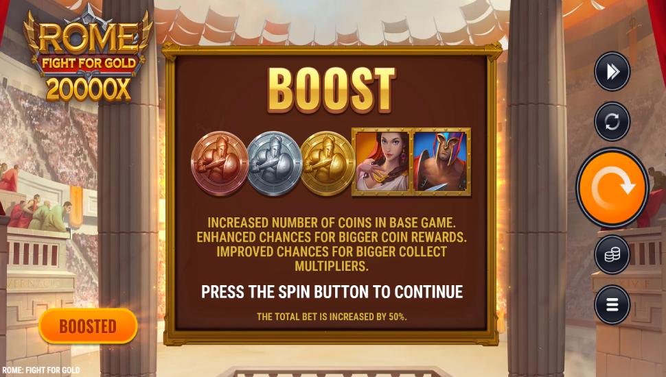 Rome Fight for Gold slot - feature