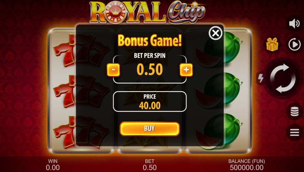 Royal Chip slot - feature