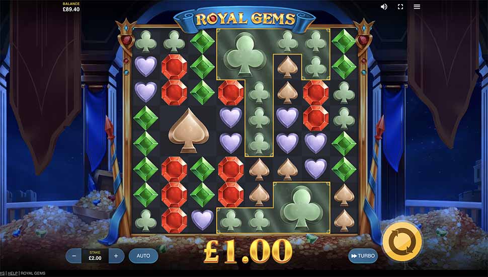 Royal Gems slot Locked Clusters Feature
