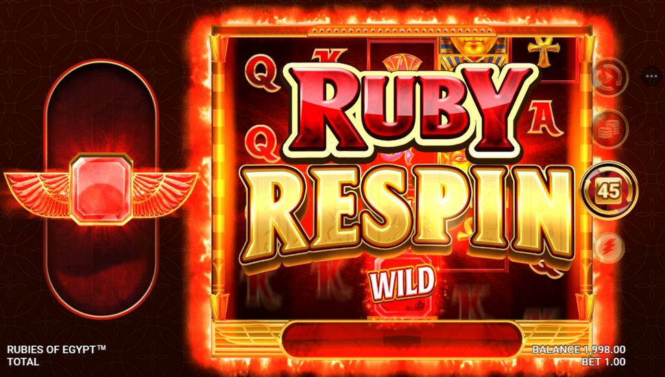 Rubies of Egypt slot Ruby respin