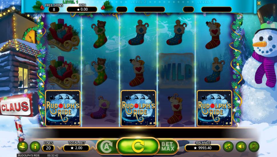 Rudolph's Ride slot - feature