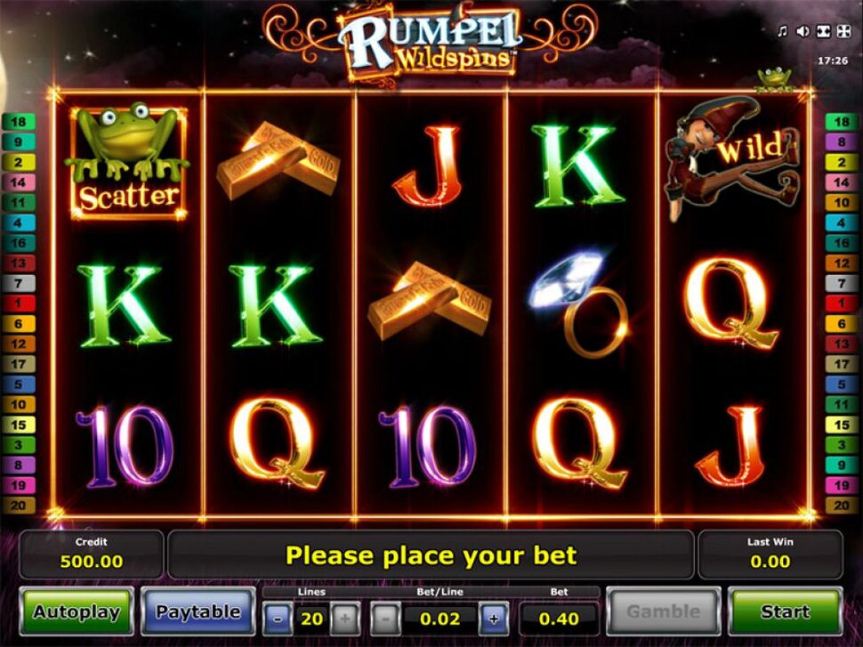 Rumpel Wildspins Online Slot by Novomatic preview
