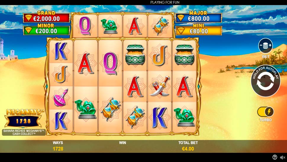 Sahara Riches Megaways Cash Collect Slot - Review, Free & Demo Play preview