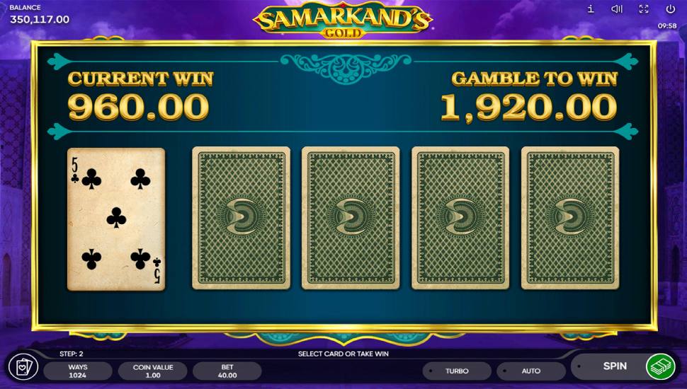 Samarkand's Gold slot - risk game