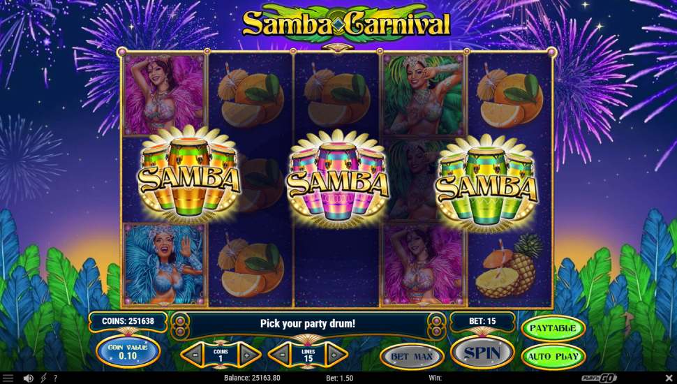 Samba Carnival slot - feature