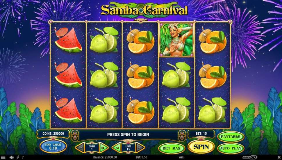Samba Carnival slot mobile