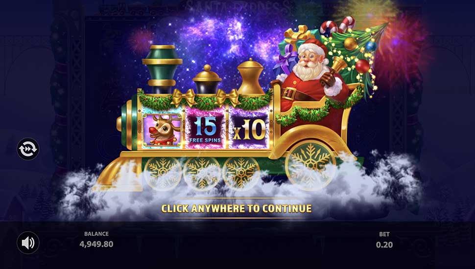 Santa Express slot free spins