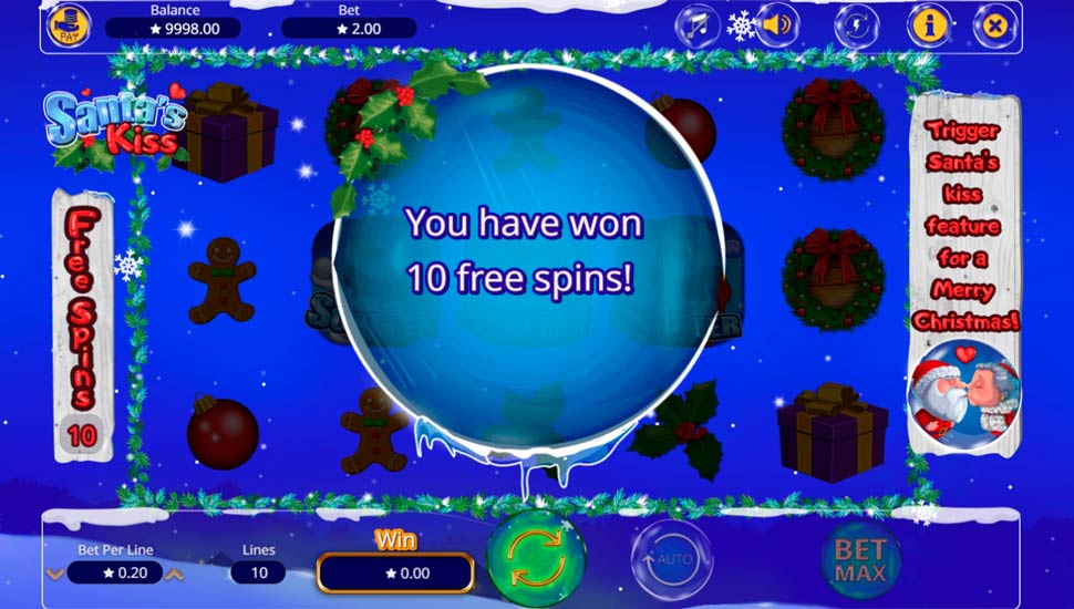 Santa’s Kiss slot Free Spins