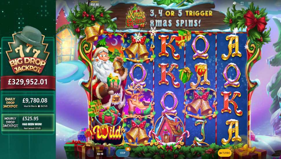 Santa Spins slot - feature