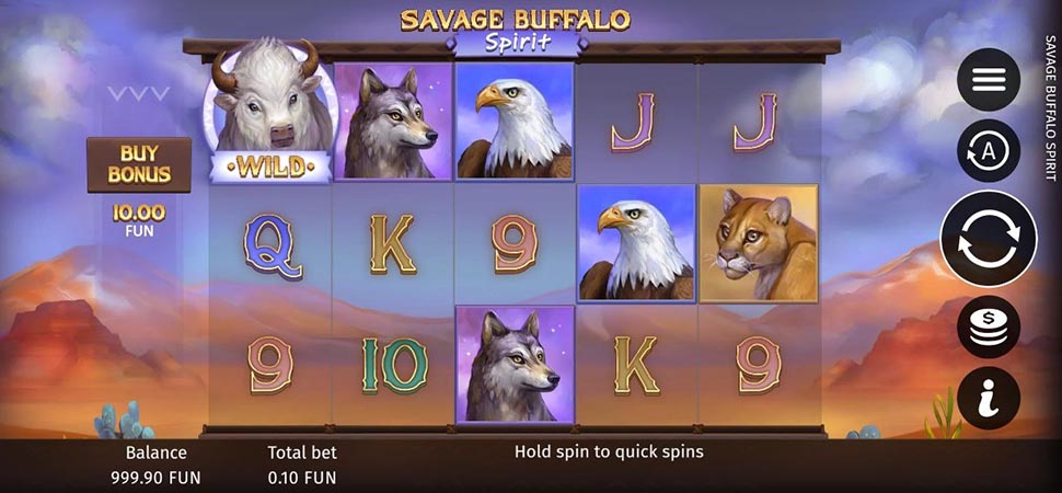 Savage Buffalo Spirit slot mobile