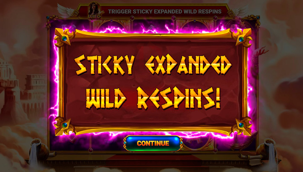 Scrolls of aphrodite slot - Sticky Expanded Wild Respins