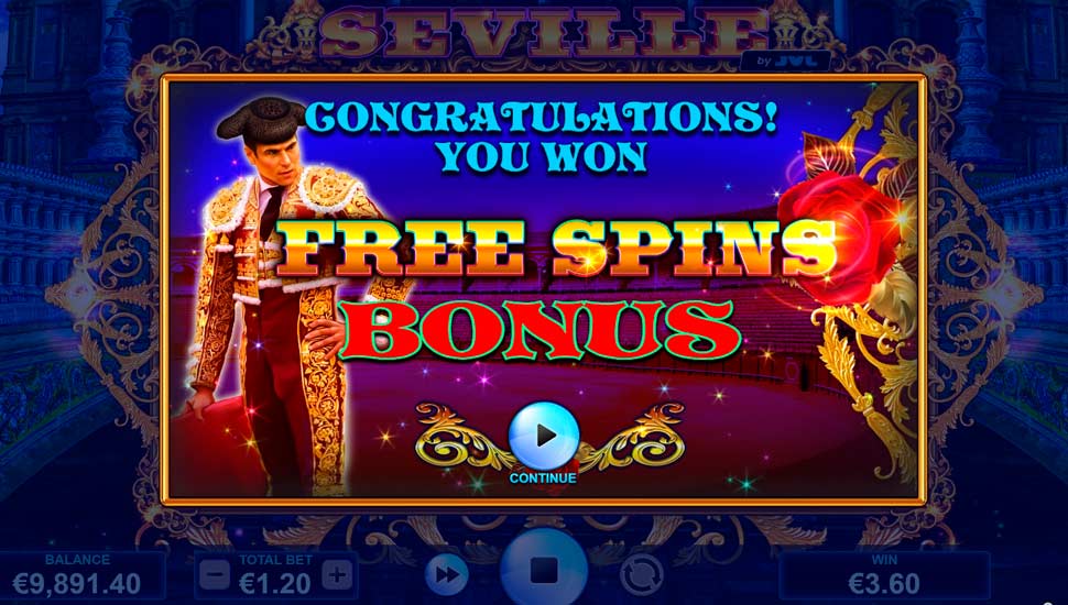 Seville slot Free Spins