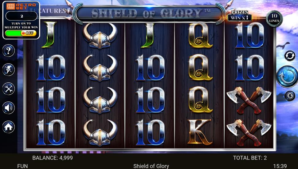 Shield of glory slot retro bet