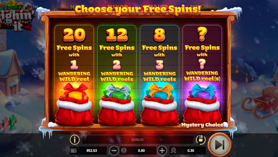 Sleighin' It slot Free Spins