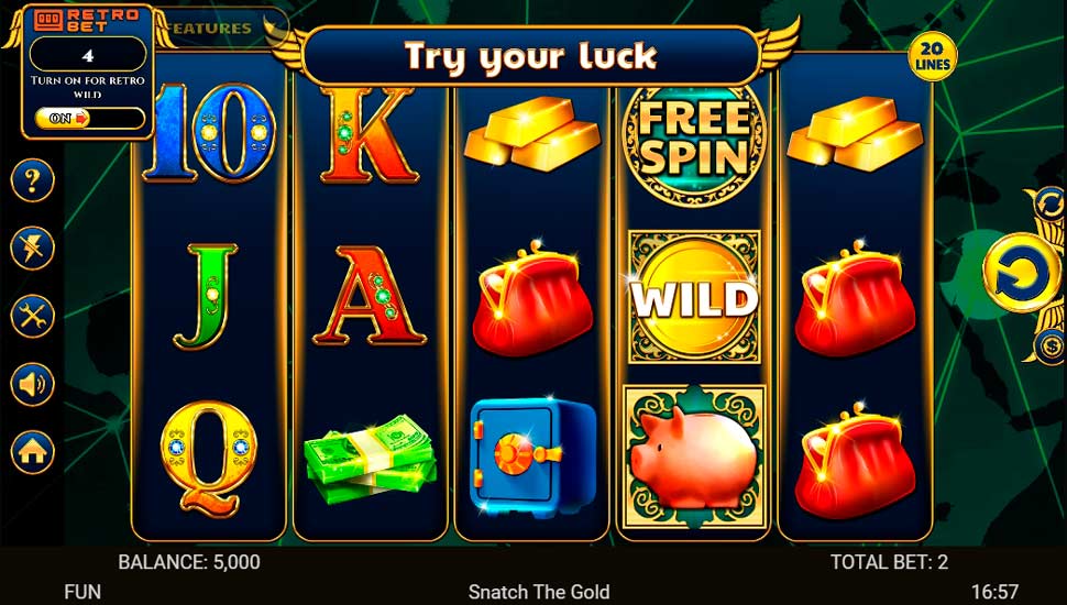 Snatch the Gold Slot - Review, Free & Demo Play
