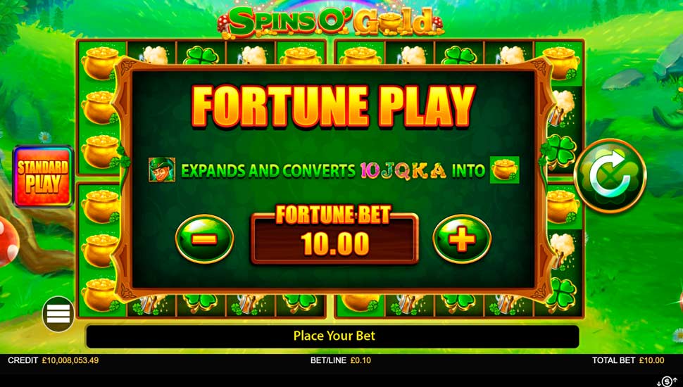 Spins O'Gold slot - Fortune Play