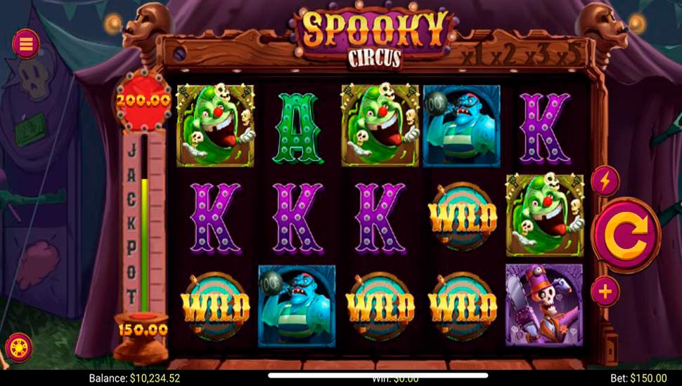 Spooky Circus slot mobile