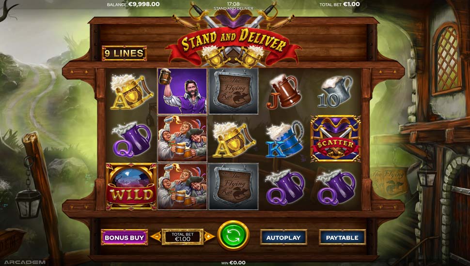 Stand and Deliver slot gameplay