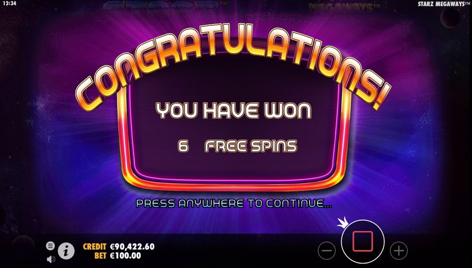 starz  free spins