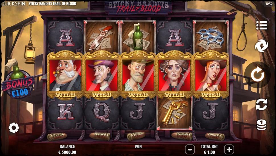 Sticky Bandits Trail of Blood Slot preview