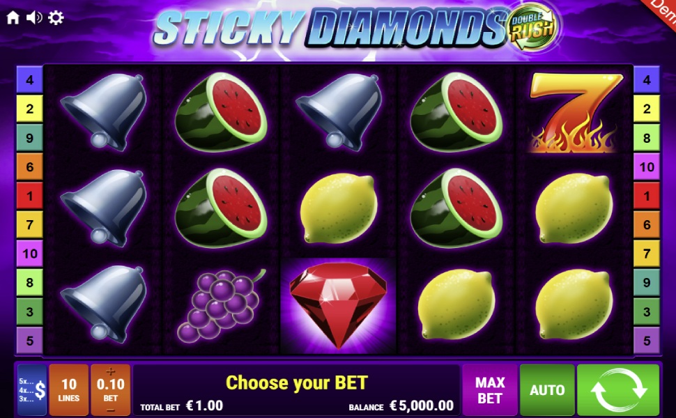 Sticky diamonds double rush - Slot