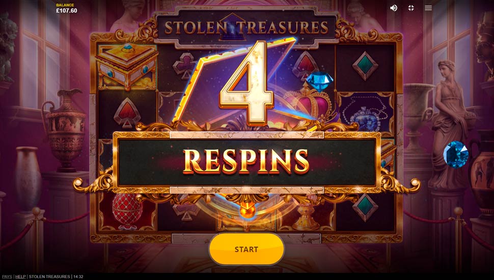Stolen Treasures slot Hold and Respin Symbol