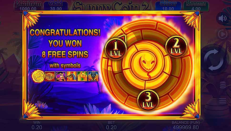 Sunny Coin 2 Hold The Spin slot free spins
