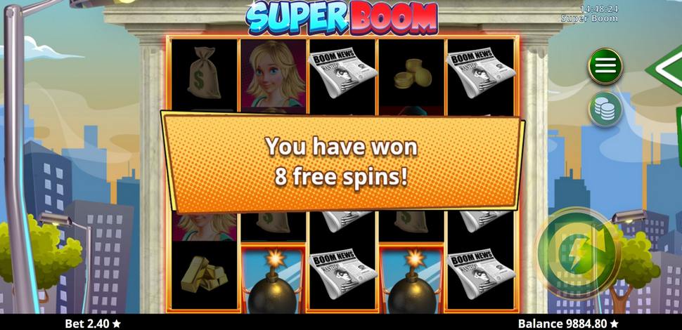 Super Boom Slot - Free Spins