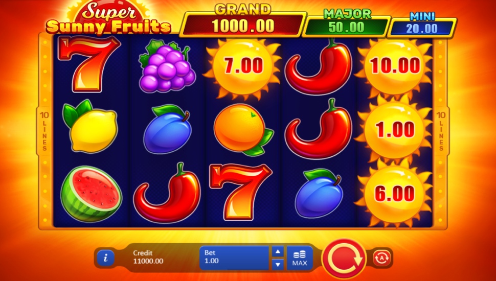 Super Sunny Fruits: Hold and Win - Slot