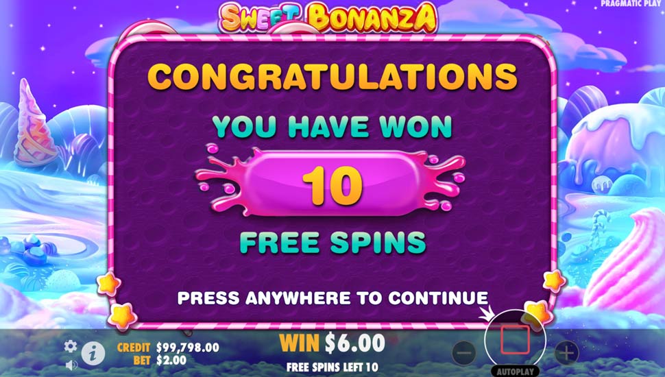 Sweet Bonanza slot free spins