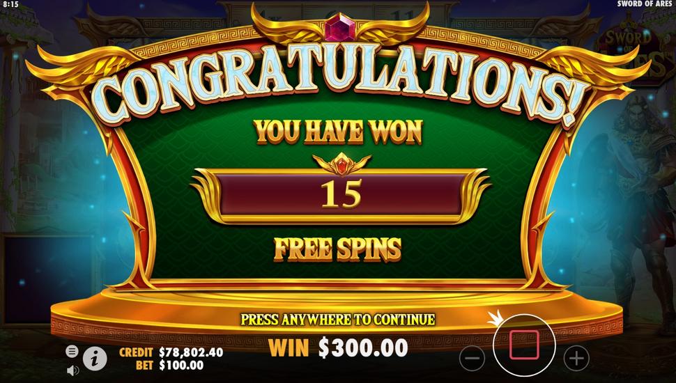 Sword of Ares Slot - Free Spins