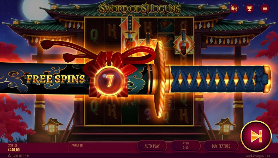 Sword of Shoguns slot Free spins