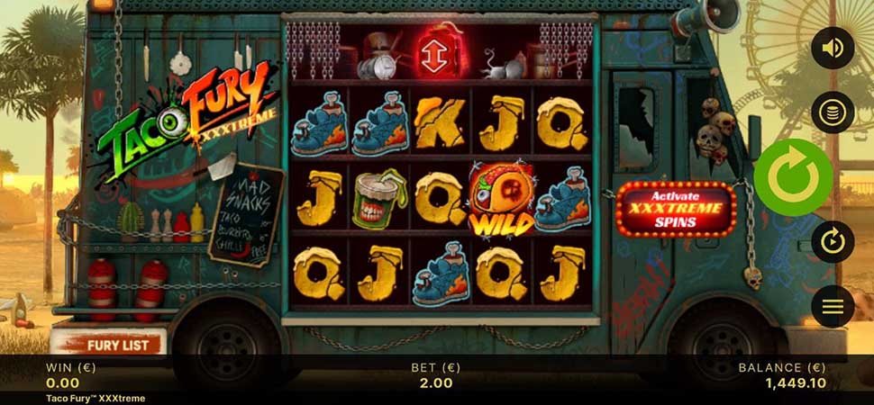 Taco Fury XXXtreme slot mobile