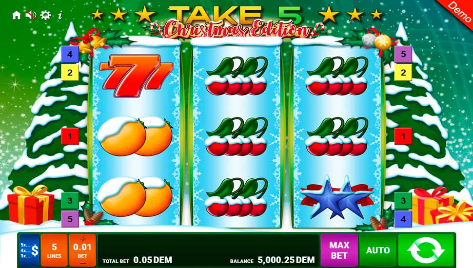 Take 5 Christmas Edition slot - Review, Free & Demo Play preview