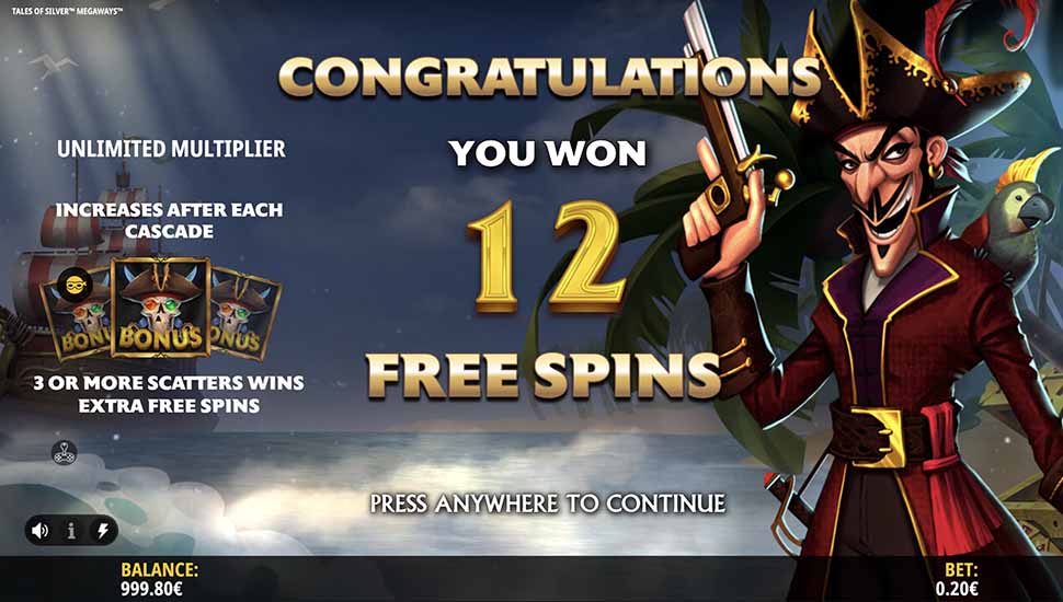 Tales of Silver Megaways slot free spins