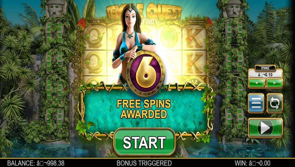 Temple Quest Spinfinity Slot - Free Spins