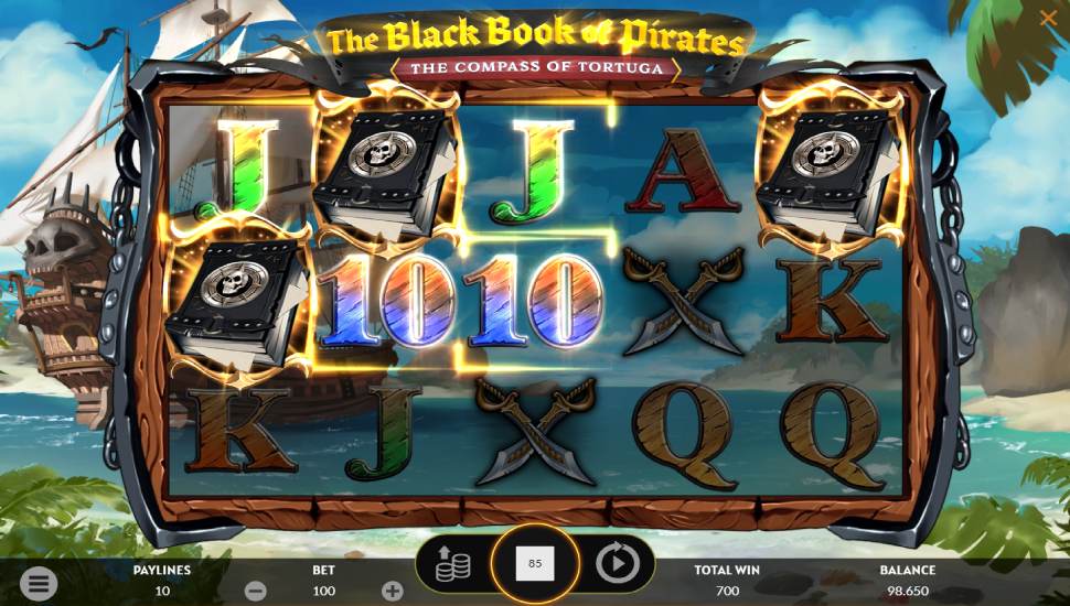 The black book of pirates slot - feature