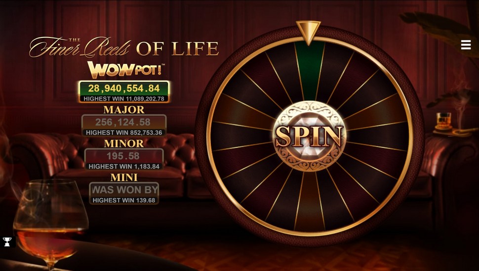 The Finer Reels of Life WOWPOT slot Progressive Jackpot