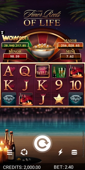 The Finer Reels of Life WOWPOT slot Mobile