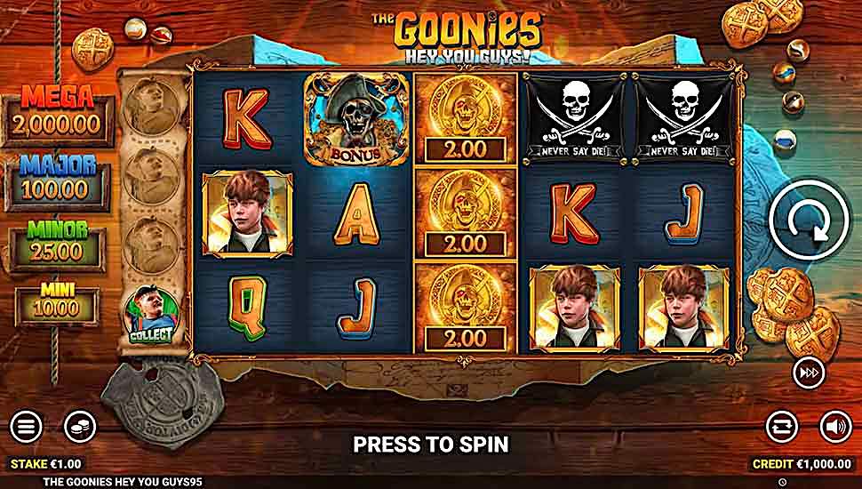 The Goonies: Hey You Guys Slot - Free Play in Demo Mode
